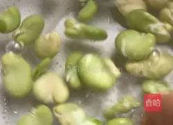 Illustration of how to steam broad beans 4