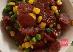Illustration of how to make sausage, corn and cowpea 3