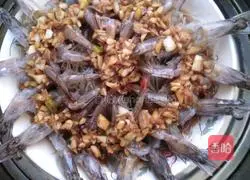 Illustration of how to make garlic vermicelli and open-back shrimp 6