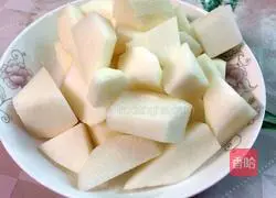 Mutton stew Illustration of how to make radish 2