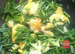 Fried leeks Illustration of how to make eggs 4