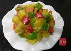 Illustration of how to make curry chicken and potatoes 10