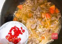 Recipe for fat beef in sour soup Illustration 7