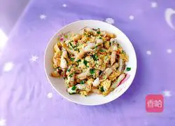 Illustration of how to make scrambled eggs with razor clams 12