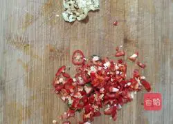 Illustration of how to make pork and tofu stuffed with bitter melon 5