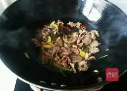 Illustration of Stir-fried Duck Gizzards with Mushrooms 6