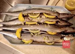 Illustration of how to make pan-fried saury 1
