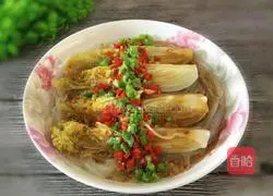 #Northeast# Illustration of how to make garlic vermicelli and steamed baby cabbage 12