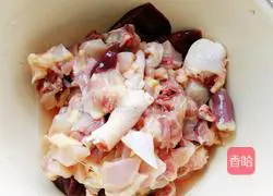 Illustration of home-cooked large plate chicken 2