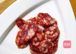 Illustration of how to make sausage and pea pods 2