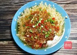 #Hebei cuisine#Garlic enoki mushroom recipe illustration 15