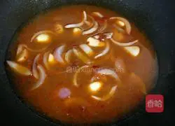 Fried white clams with onions Illustration of how to do it 6