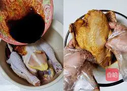 Illustration of how to make shredded chicken 3