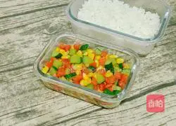 Illustration of how to make the fried sandwich bento 10