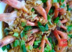 Illustration of how to make garlic vermicelli and open-back shrimp 7