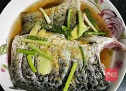 Steamed grass carp Illustration of how to do it 2