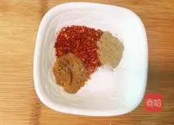 Illustration of how to make spicy grilled tofu 3