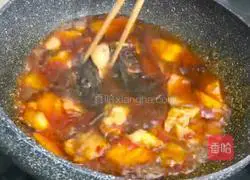 Illustration of how to make pork belly and vermicelli stewed with tofu 9