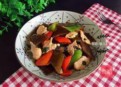 Illustration of how to make fried pork slices with kelp 6