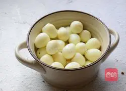 Illustration of braised pork and quail eggs 2