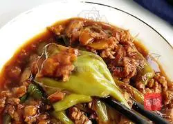 Illustration of how to make tiger skin green pepper for super rice 14