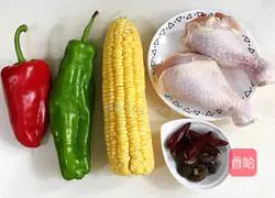 Illustration of how to make mushroom stewed chicken 1