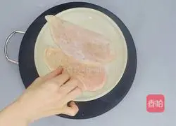 Weight loss meal ~ Illustration of how to make pan-fried chicken chop 4