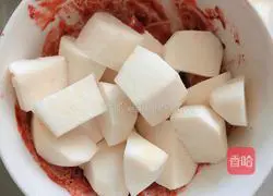 Illustration of how to make rose bean curd and taro chicken 7
