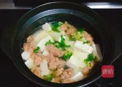 Illustration of how to make crispy meat and tofu soup 7