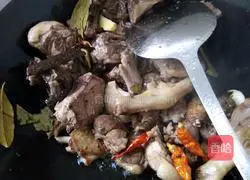 Illustration of braised duck with small potatoes 4