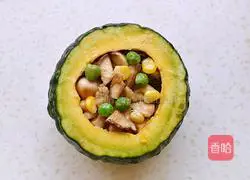 Illustration of how to make chicken and pumpkin pot 7