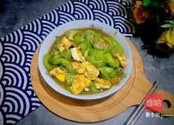 Illustration of how to make luffa and scrambled eggs 10