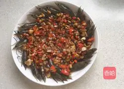 Illustration of how to make garlic steamed shrimp 7