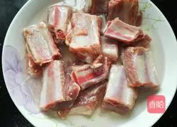 Illustration of how to make orange spareribs 1