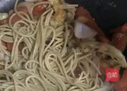 Black pepper beef Liu fried noodles (illustration of how to reduce fat 6