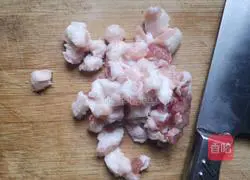 Illustration of how to make pork belly tripe 1