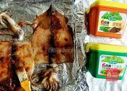 Illustration of how to make grilled squid with soy sauce 3