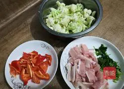 Illustration of how to make fried pork with cauliflower 5