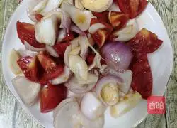 Illustration of how to make onions and tomatoes 5