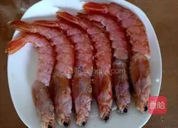 Illustration of braised prawns 2