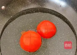 Illustration of how to make tomatoes and enoki mushrooms 2