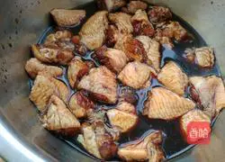 Illustration of home braised chicken nuggets 1