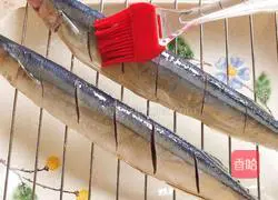 Illustration of grilled saury 5