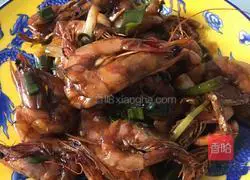 Oil Illustration of braised prawns 11