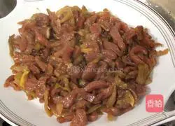 # steamed vegetables# pickled mustard shredded beef recipe illustration 6