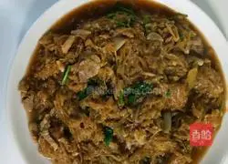 Illustration of how to cook pork with pickled cabbage 9