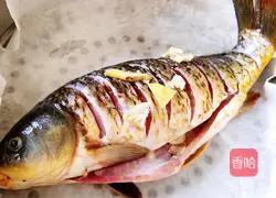 Illustration of how to steam wild carp 5