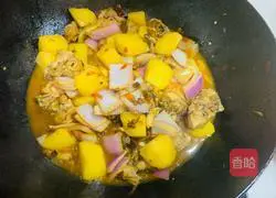 Illustration of how to make large plate chicken 15