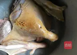 Illustration of how to make soy sauce duck 1