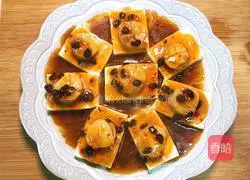 Illustration of how to make steamed tofu with scallops in drum sauce 17